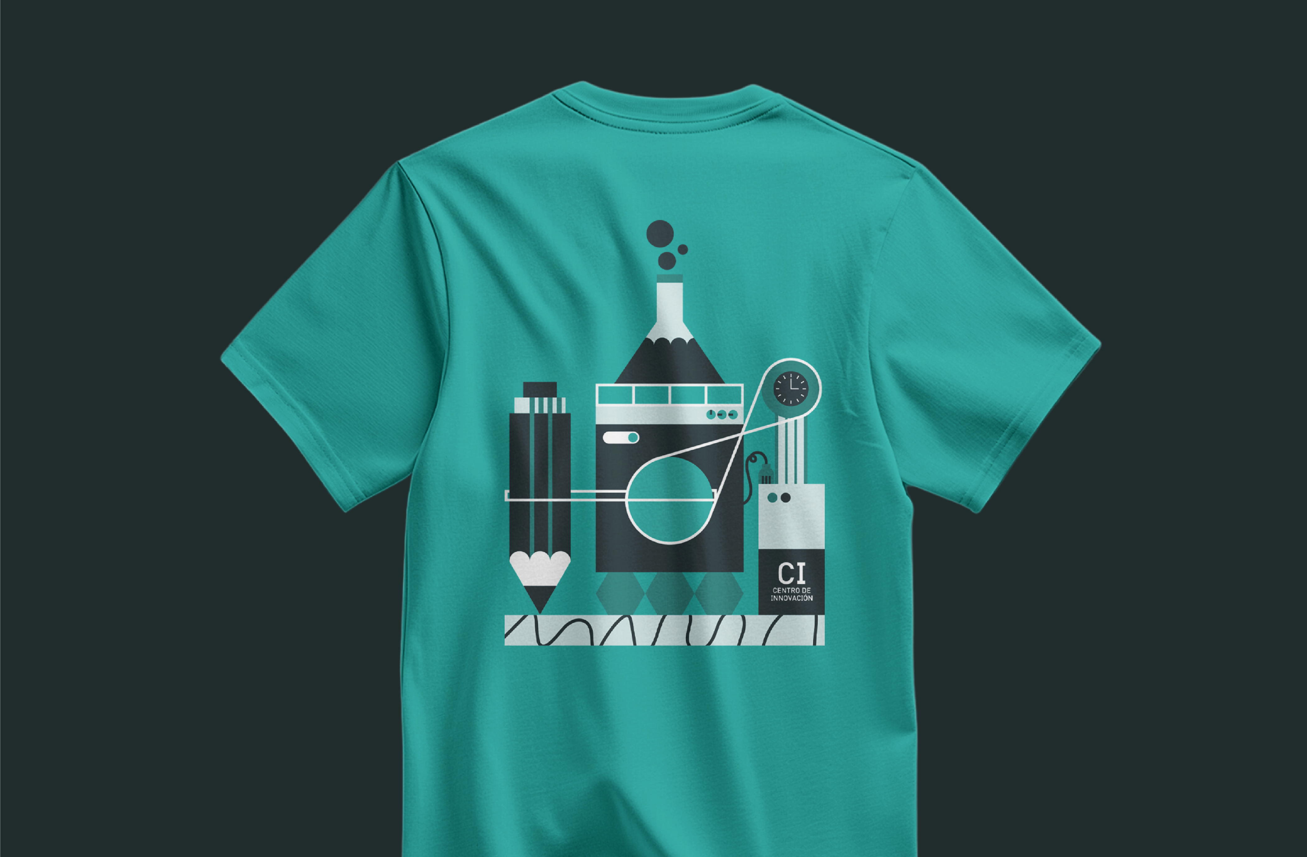 Centro de Innovación - Remera con ilustración CI